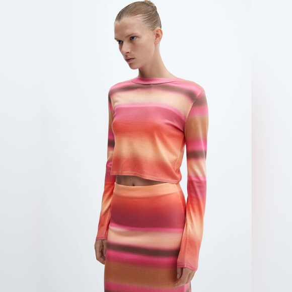 Mango Gradient Print Sweater - New With Tags - Picture 7 of 10